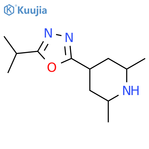 2,6-dimethyl-4-5-(propan-2-yl)-1,3,4-oxadiazol-2-ylpiperidine structure
