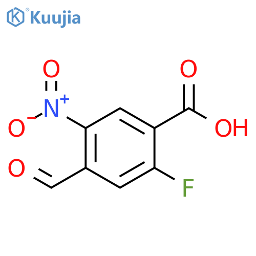 2-fluoro-4-formyl-5-nitrobenzoic acid structure