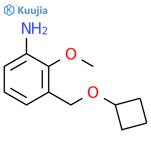 3-(cyclobutoxymethyl)-2-methoxyaniline structure