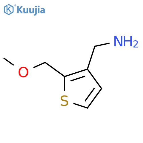 2-(methoxymethyl)thiophen-3-ylmethanamine structure