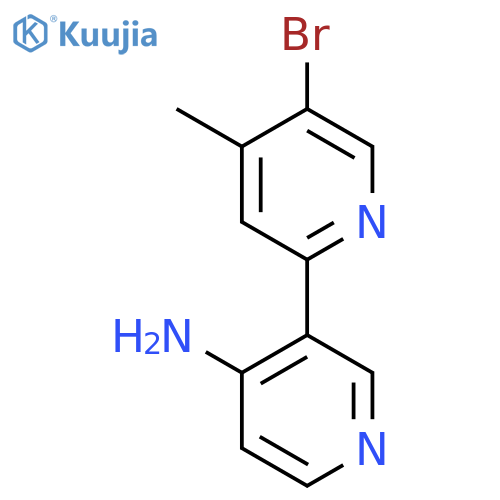 3-(5-Bromo-4-methylpyridin-2-yl)pyridin-4-amine structure