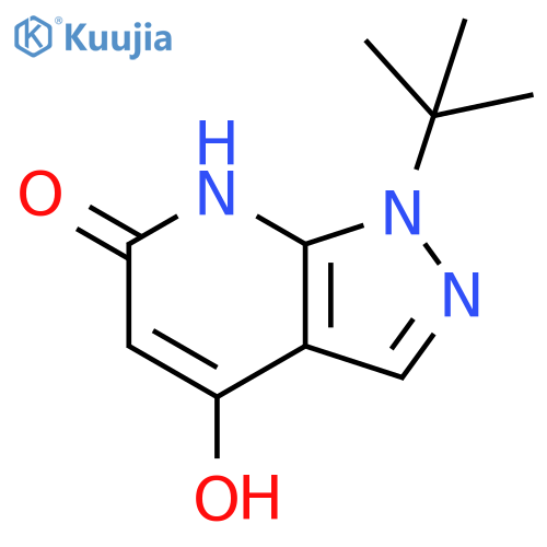 1-tert-butyl-1H-pyrazolo3,4-bpyridine-4,6-diol structure