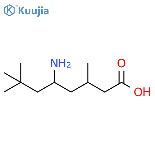 5-amino-3,7,7-trimethyloctanoic acid structure