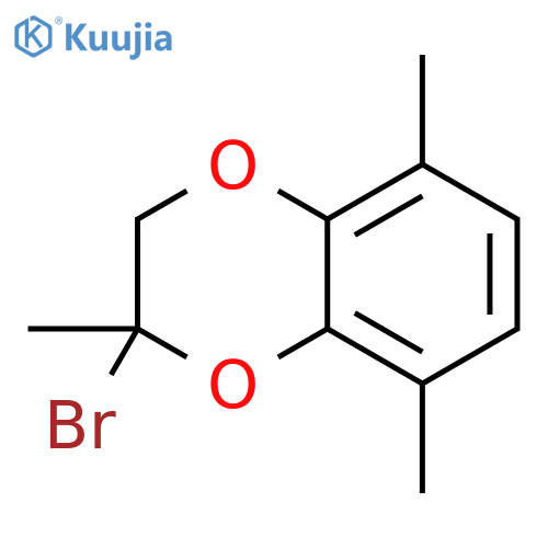 2-bromo-2,5,8-trimethyl-2,3-dihydro-1,4-benzodioxine structure