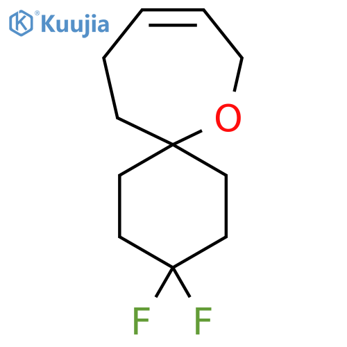 3,3-difluoro-7-oxaspiro5.6dodec-9-ene structure