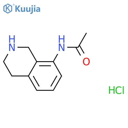 N-(1,2,3,4-tetrahydroisoquinolin-8-yl)acetamide hydrochloride structure