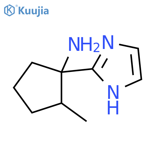 1-(1H-imidazol-2-yl)-2-methylcyclopentan-1-amine structure