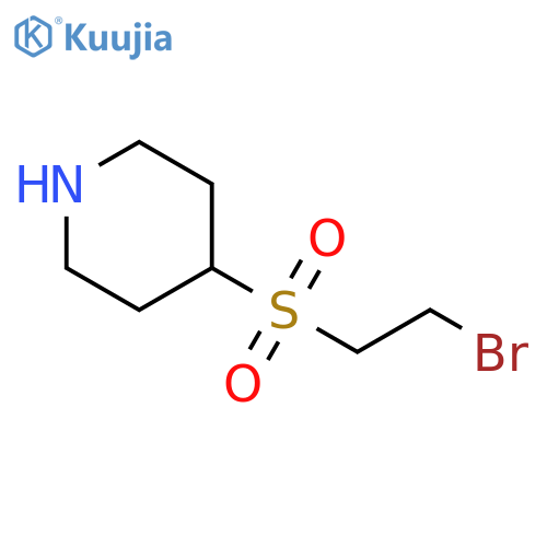4-(2-bromoethanesulfonyl)piperidine structure