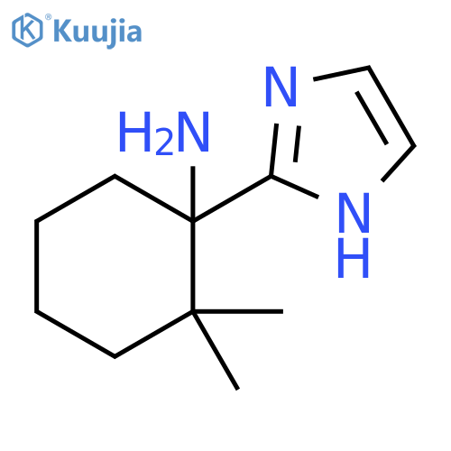 1-(1H-imidazol-2-yl)-2,2-dimethylcyclohexan-1-amine structure