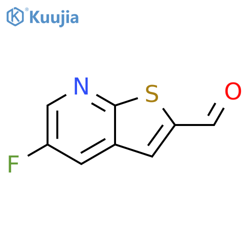 5-fluorothieno2,3-bpyridine-2-carbaldehyde structure