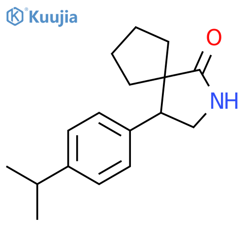 2-Azaspiro[4.4]nonan-1-one, 4-[4-(1-methylethyl)phenyl]- structure