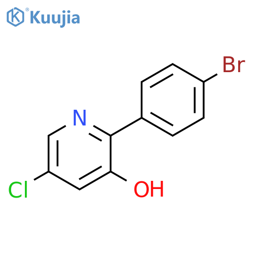 2-(4-bromophenyl)-5-chloropyridin-3-ol structure