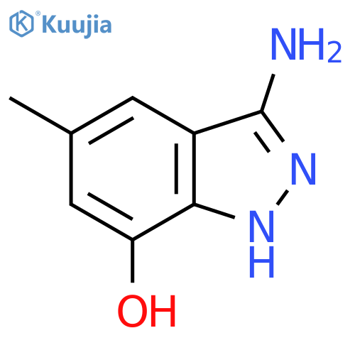 3-amino-5-methyl-1H-indazol-7-ol structure