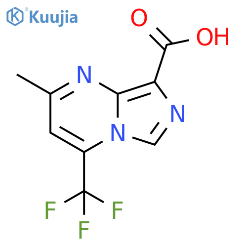 2-methyl-4-(trifluoromethyl)imidazo1,5-apyrimidine-8-carboxylic acid structure