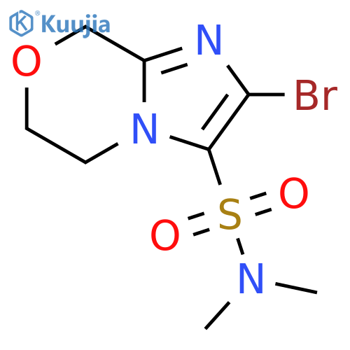 2-bromo-N,N-dimethyl-5H,6H,8H-imidazo2,1-c1,4oxazine-3-sulfonamide structure