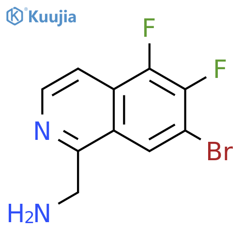 (7-bromo-5,6-difluoroisoquinolin-1-yl)methanamine structure