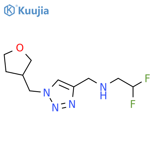 (2,2-difluoroethyl)({1-(oxolan-3-yl)methyl-1H-1,2,3-triazol-4-yl}methyl)amine structure