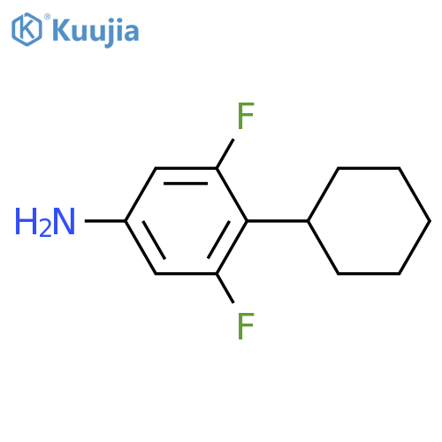 4-cyclohexyl-3,5-difluoroaniline structure