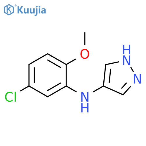 N-(5-chloro-2-methoxyphenyl)-1H-pyrazol-4-amine structure