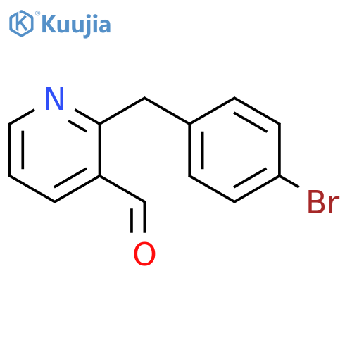 3-Pyridinecarboxaldehyde, 2-[(4-bromophenyl)methyl]- structure