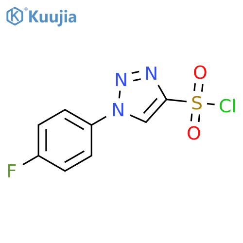 1-(4-fluorophenyl)-1H-1,2,3-triazole-4-sulfonyl chloride structure