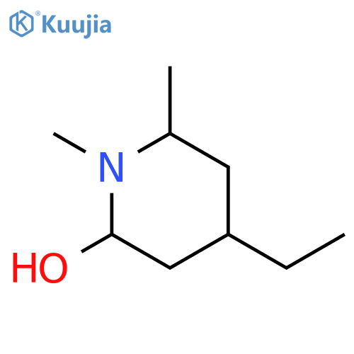 4-ethyl-1,6-dimethylpiperidin-2-ol structure