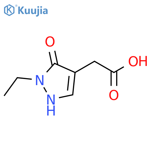 2-(2-ethyl-3-oxo-2,3-dihydro-1H-pyrazol-4-yl)acetic acid structure