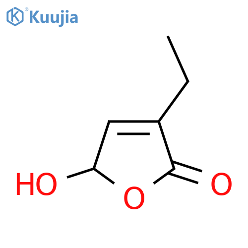 3-Ethyl-5-hydroxy-2,5-dihydrofuran-2-one structure