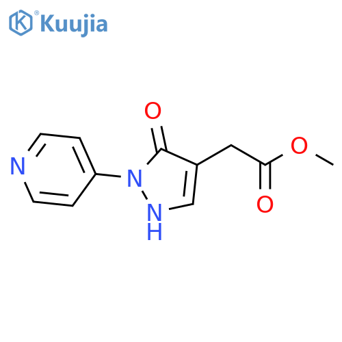 methyl 2-3-oxo-2-(pyridin-4-yl)-2,3-dihydro-1H-pyrazol-4-ylacetate structure