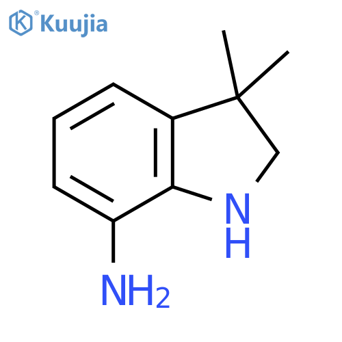 3,3-dimethyl-2,3-dihydro-1H-indol-7-amine structure