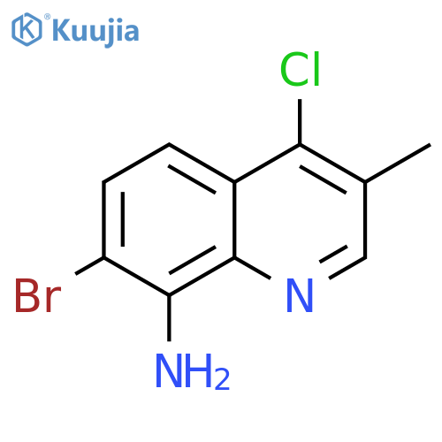 7-bromo-4-chloro-3-methylquinolin-8-amine structure