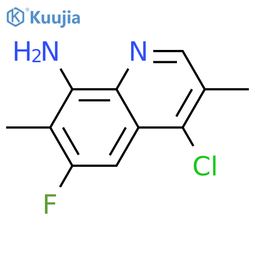 4-chloro-6-fluoro-3,7-dimethylquinolin-8-amine structure