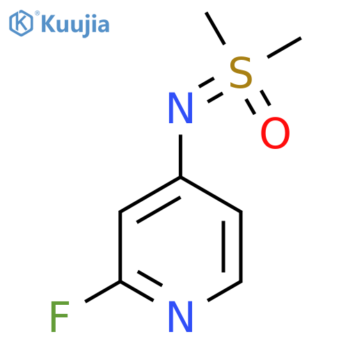 (2-fluoropyridin-4-yl)iminodimethyl-lambda6-sulfanone structure
