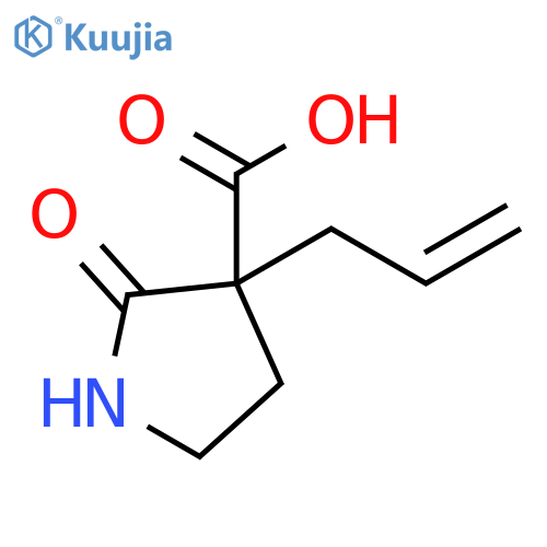 2-oxo-3-(prop-2-en-1-yl)pyrrolidine-3-carboxylic acid structure