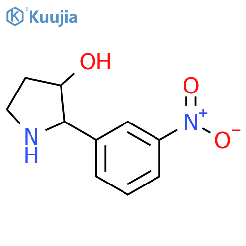 2-(3-nitrophenyl)pyrrolidin-3-ol structure