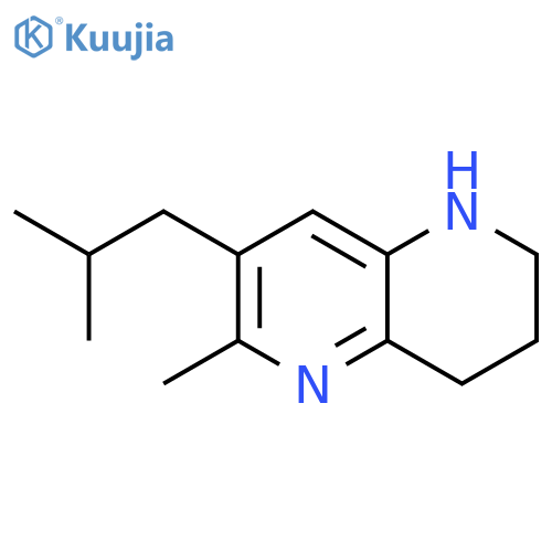 6-methyl-7-(2-methylpropyl)-1,2,3,4-tetrahydro-1,5-naphthyridine structure