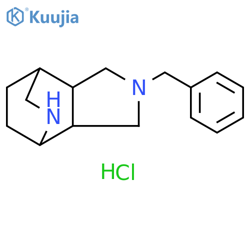 4-benzyl-4,8-diazatricyclo[5.2.2.0,2,6]undecane dihydrochloride structure