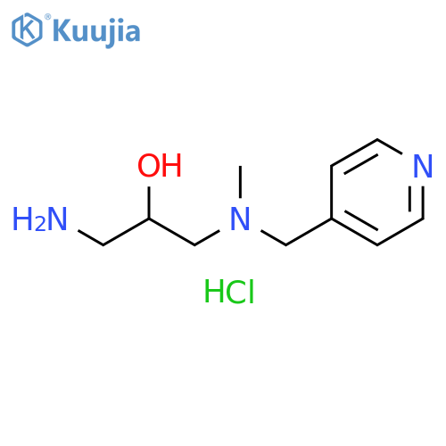 1-amino-3-{methyl(pyridin-4-yl)methylamino}propan-2-ol trihydrochloride structure