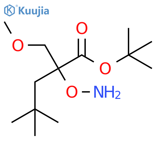 tert-butyl 2-(aminooxy)-2-(methoxymethyl)-4,4-dimethylpentanoate structure
