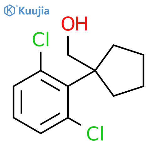 1-(2,6-dichlorophenyl)cyclopentylmethanol structure