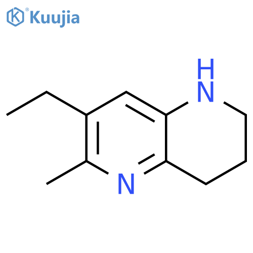 7-ethyl-6-methyl-1,2,3,4-tetrahydro-1,5-naphthyridine structure