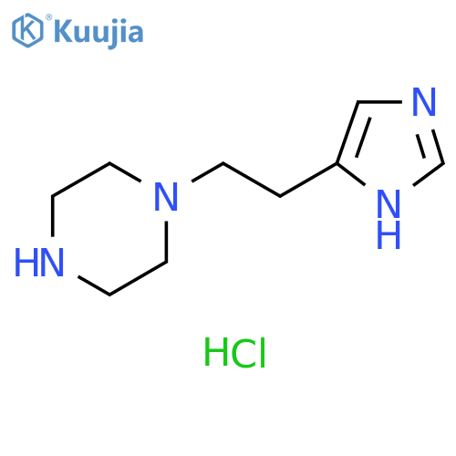 1-2-(1H-imidazol-4-yl)ethylpiperazine dihydrochloride structure