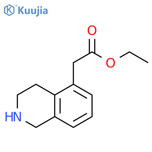 ethyl 2-(1,2,3,4-tetrahydroisoquinolin-5-yl)acetate structure