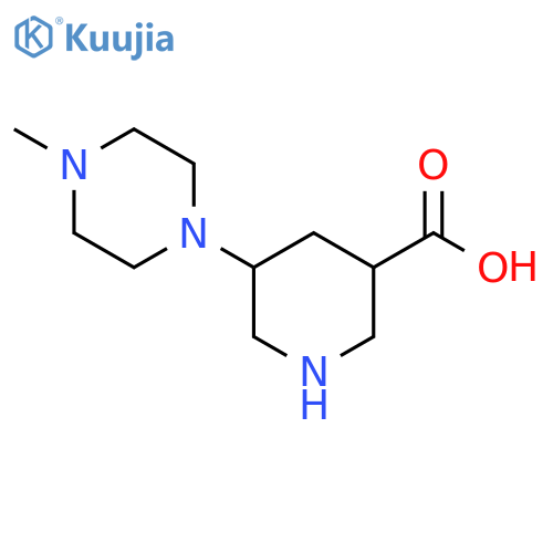 5-(4-methylpiperazin-1-yl)piperidine-3-carboxylic acid structure