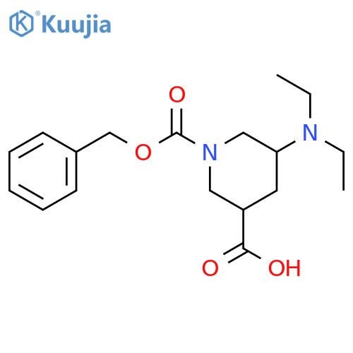 1-(benzyloxy)carbonyl-5-(diethylamino)piperidine-3-carboxylic acid structure