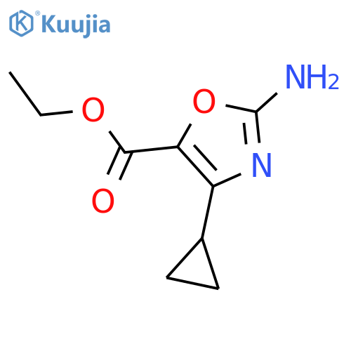 ethyl 2-amino-4-cyclopropyl-1,3-oxazole-5-carboxylate structure