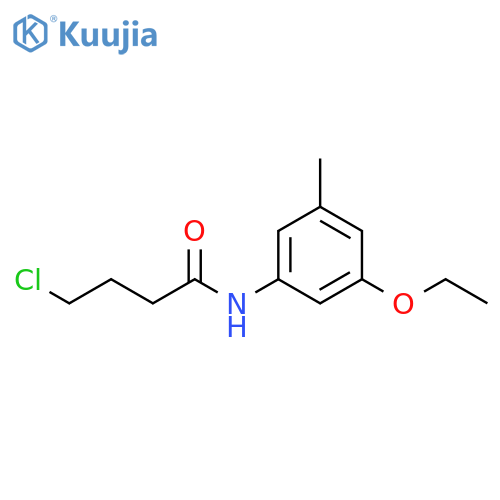 4-chloro-N-(3-ethoxy-5-methylphenyl)butanamide structure