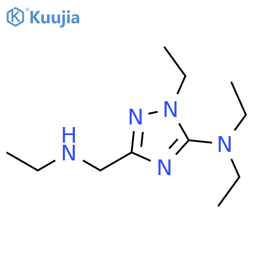 5-(diethylamino)methyl-N,N-diethyl-1H-1,2,4-triazol-3-amine structure