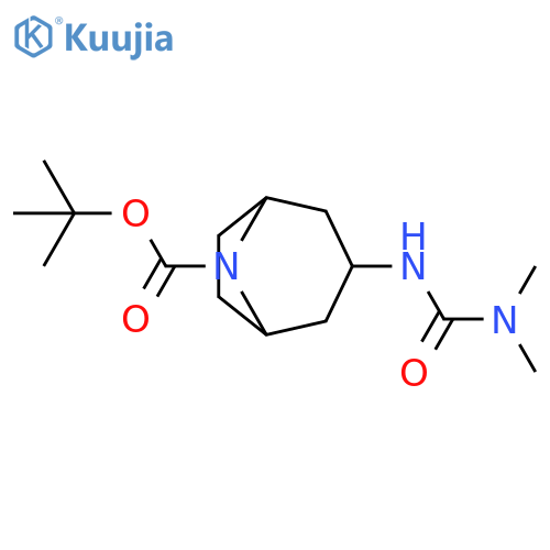 tert-butyl 3-(dimethylcarbamoyl)amino-8-azabicyclo3.2.1octane-8-carboxylate structure