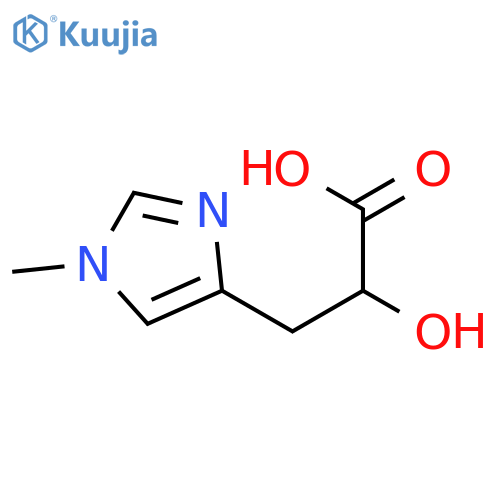 2-hydroxy-3-(1-methyl-1H-imidazol-4-yl)propanoic acid structure